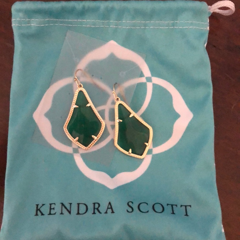 Kendra Scott Alex earrings (green)